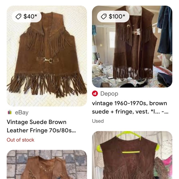 70’s suede shingaling vest# - Picture 7 of 7